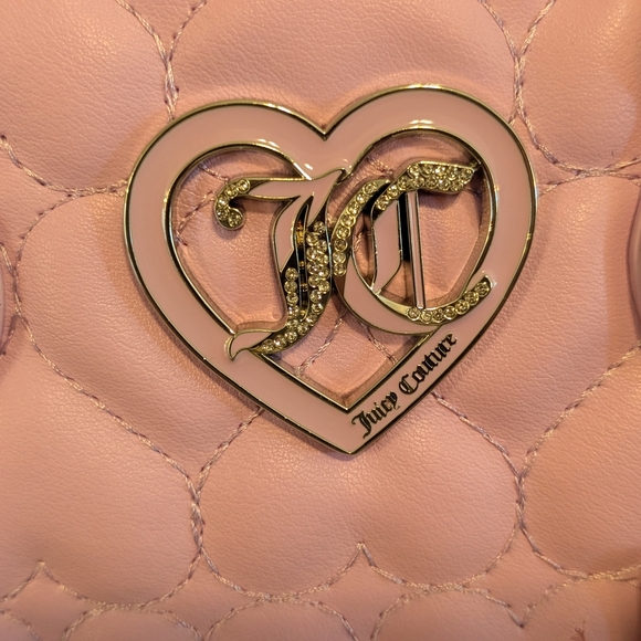 Juicy Couture Pink Quilted Heart Handbag - Picture 5 of 6